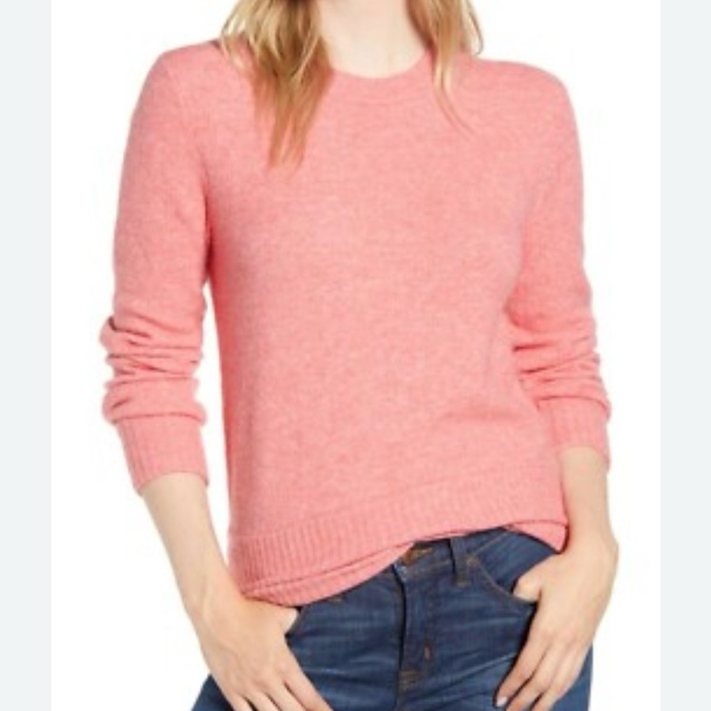J. Crew Pink Crewneck Sweater